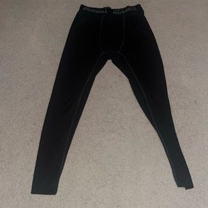 Russell black under base thermal pants medium size 32-34